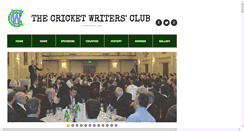 Desktop Screenshot of cricketwriters.com
