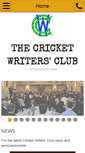 Mobile Screenshot of cricketwriters.com