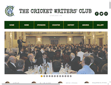 Tablet Screenshot of cricketwriters.com
